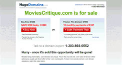 Desktop Screenshot of moviescritique.com